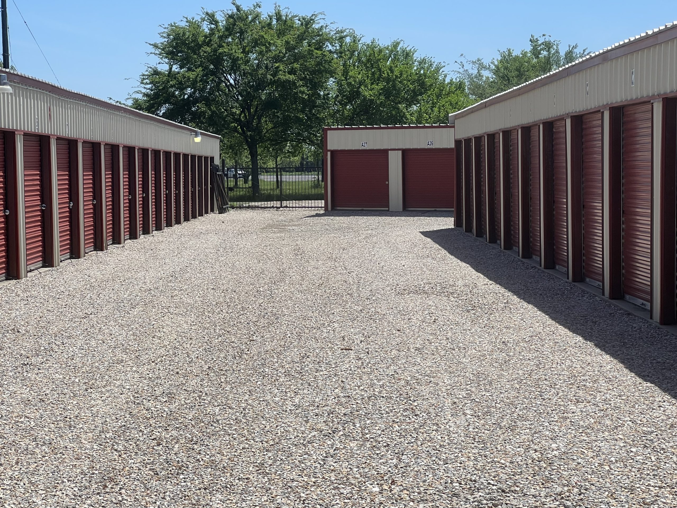 Gravel pad preparation for a storage facility in Charlotte